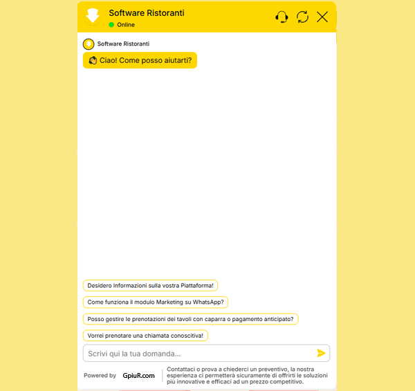 Provalo sul Tuo Ristorante